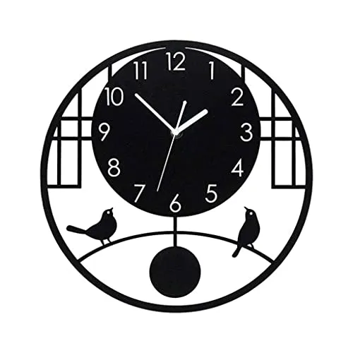 JRZTC Wall Art Decor Silent Round Large Wall Clock,Modern Design Living Room Hanging Quartz Clocks Watch steampunk buy now online