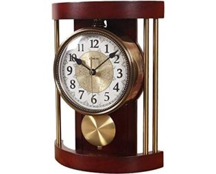 JRZTC Taiwan Clock Wall Clock Pendulum Clock Nordic Vintage Solid Wood Clock Digital Clock Living Room Creative Desk Decoration Gifts Suitable for Living Room Decoration Bedsid steampunk buy now online