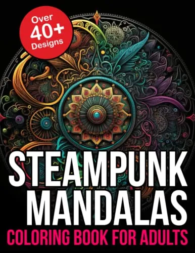 Steampunk Mandala Coloring Book steampunk buy now online
