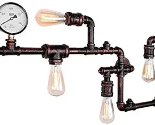 NZDY Vintage Industrial Wall Lamp Steampunk Retro Creative Bedroom Bar Restaurant Decoration Lighting 5 Lights Wall Lamp,B steampunk buy now online