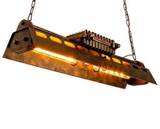 UWY Steampunk Style Retro Industrial Large Pendant Lamp E27 4 Heads Iron Lampshade Personality Chandelier American Bar Decoration Personality Ceiling Hanging Light steampunk buy now online