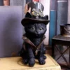 Cogsmiths Cat 18.5cm Steampunk Figurine Black Cat by ThepathoflifeGifts steampunk buy now online