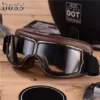 Motorcycle Retro Brown High Quality PU Leather Goggle by YourGiftStoreCo steampunk buy now online