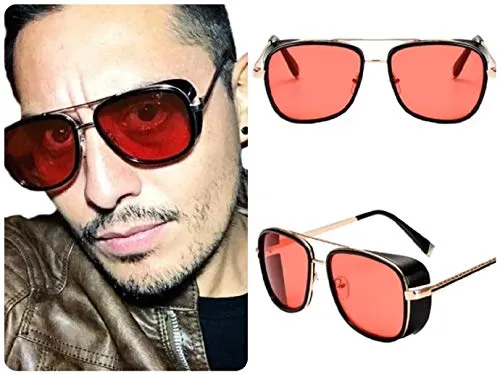No Name Ltd Tony Stark Glasses/Iron Man Sunglasses/Matsuda Steampunk Goggles/Celeb Unisex Oversized Retro Vintage Trending steampunk buy now online