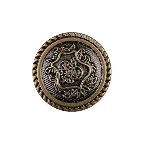 12PCS Antique Bronze Pattern Engraved Metal Buttons for Blazer Coat Suit 25mm steampunk buy now online
