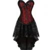 Martya Women's Gothic Waist Cincher Boned Corsets and Steampunk Bustiers Dress with Skirt Plus Size steampunk buy now online