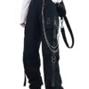 DINGJIUYAN Women Cargo Pants Harem Pants Fashion Punk Pockets Jogger Trousers with Chain Harajuku Elastics Pants steampunk buy now online
