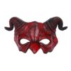 Halloween Half Face Scary Animal Mask,Carnaval Demon Mask Sheep Horn Ghost Devil Grimace,Easter Horror Headgear Festival Fancy Dress Samurai Cosplay Party Costume Prop Accessories for Adults steampunk buy now online