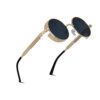 besbomig Retro Circle Sunglasses Steampunk Style Eyewear - Vintage UV400 Protection Polarized Sunglasses Round Lens Metal Frame for Men Women Unisex steampunk buy now online