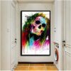 XuXinggui Art Posters Prints Patrice Colorful Skeleton Canvas Painting Rocky Steampunk Salon Teenager Kitchen Posters Wall Decor-50X70Cm No Frame steampunk buy now online