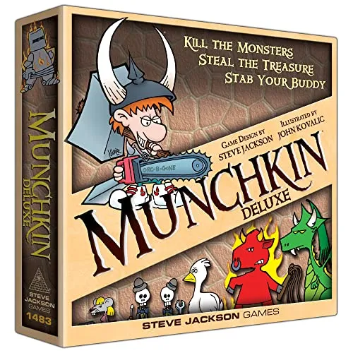 Steve Jackson Games | Munchkin: Deluxe | Board Game | Ages 14+ | 1-4 Players | 30-120 Minute Playing Time steampunk buy now online