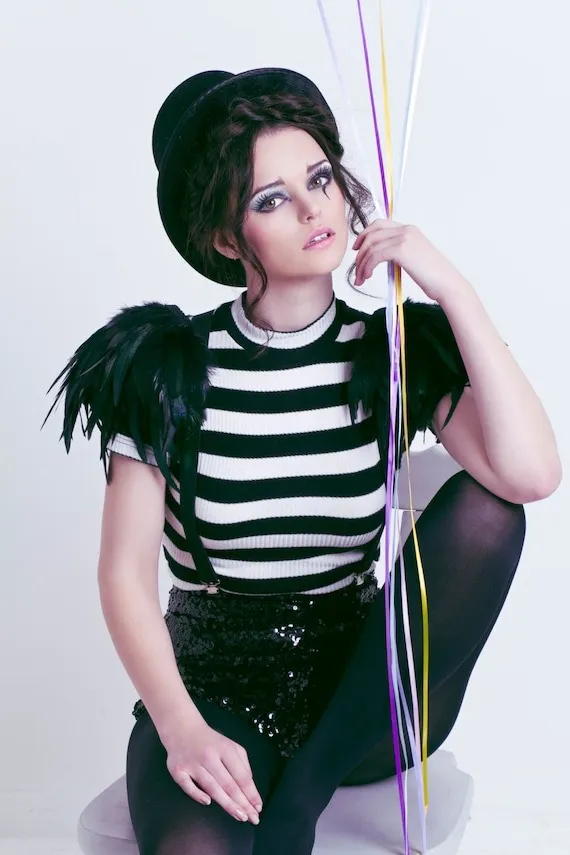 Halloween Black feather epaulette shoulder pieces, black wings, feather shoulders by rougepony steampunk buy now online