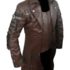 Mens Genuine Brown Leather Trench Coat Jacket Steampunk Gothic Matrix Terminator Coat by Outspele steampunk buy now online Mens Genuine Brown Leather Trench Coat Jacket Steampunk Gothic Matrix Terminator Coat by Outspele steampunk buy now online