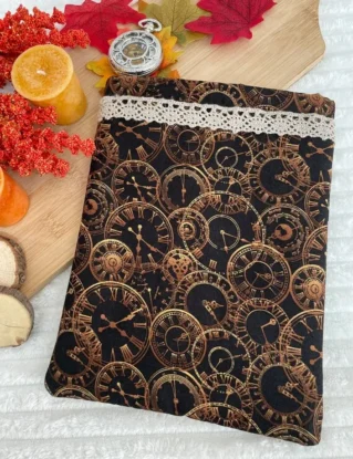 Steampunk Inspired Book Sleeve/Book Cover by FeistyBooksleevesUK steampunk buy now online