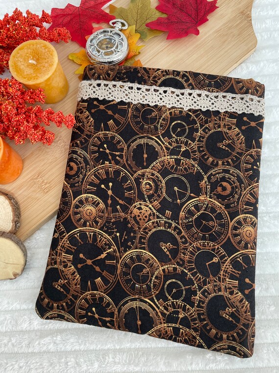 Steampunk Inspired Book Sleeve/Book Cover by FeistyBooksleevesUK steampunk buy now online
