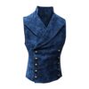 MILAX Mens Victorian Costume Halloween Costume Coat Gothic Vintage Coat Windbreaker with Hood Halloween Victorian Frock Tailcoat Steampunk Vintage Tailcoat Vintage Casual Shirts Cardigan Tops Blue, S steampunk buy now online