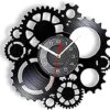 Round Wall Clock Silent Steampunk Gear Wheel Home Bar Art Craft Mechanical Gear Cogs Old Factory Retro Album Clock Watch Clock Mechanism steampunk buy now online