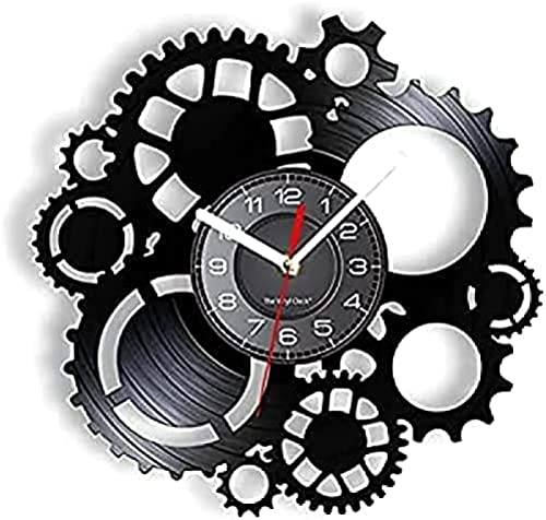 Round Wall Clock Silent Steampunk Gear Wheel Home Bar Art Craft Mechanical Gear Cogs Old Factory Retro Album Clock Watch Clock Mechanism steampunk buy now online
