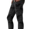 OVRUNS Yoga Pants High Waist Gym Leggings for Women Tummy Control Sport Workout Running Athletic Yoga Leggings with Pocket - Black Grey Dye- M steampunk buy now online