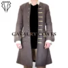 New Men Brown Wool Captain's Frock Coat, Military Style Victorian Frock Coat, 18th Century Frock Coat By Cavalry Coats by CavalryCoats steampunk buy now online New Men Brown Wool Captain's Frock Coat, Military Style Victorian Frock Coat, 18th Century Frock Coat By Cavalry Coats by CavalryCoats steampunk buy now online