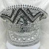 Rhinestone Captain Hat, Silvery Bride Hat, Sequin Captain Hat, Halloween Steampunk Hat, Bride To Be Hat by LyuboslavArt steampunk buy now online Rhinestone Captain Hat, Silvery Bride Hat, Sequin Captain Hat, Halloween Steampunk Hat, Bride To Be Hat by LyuboslavArt steampunk buy now online