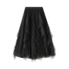 SotRong Women's Tulle Skirt Elastic High Waist Tiered Irregular Overlay Layered Mesh Ballet Prom Party Tulle Tutu A-line Midi Skirt Black steampunk buy now online SotRong Women's Tulle Skirt Elastic High Waist Tiered Irregular Overlay Layered Mesh Ballet Prom Party Tulle Tutu A-line Midi Skirt Black steampunk buy now online