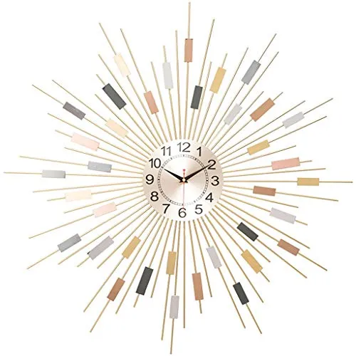 Spacmirrors Wall Clock Creative Fashion European Clock Handmade Sequin Decoration Bedroom Wall Clock Silent Quartz Clock Three-Dimensional Wall Decoration 76CM steampunk buy now online