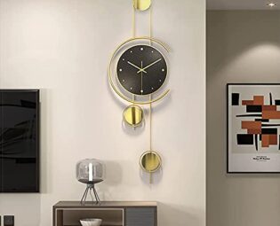 JRZTC Large Metal Wall Clocks Decorative Clock With Silent Movement Modern Wall Clock Art For Living Room, Bedroom, Office Decor steampunk buy now online