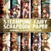 Steampunk Fairy Scrapbook Paper 10 Designs 42 Sheets 8.5 x 8.5 inch: Features double-sided sheets with cute fairies, and decorative retrofuturistic ... Add a touch of magic to your scrapbooking. steampunk buy now online