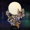FATOX 3D Metal Puzzle Kit, 1000 + Pieces DIY Mechanical Dragon Claw Lamp Model, 3D Metal Punk Puzzle for Adults Children Ornaments Decoration steampunk buy now online