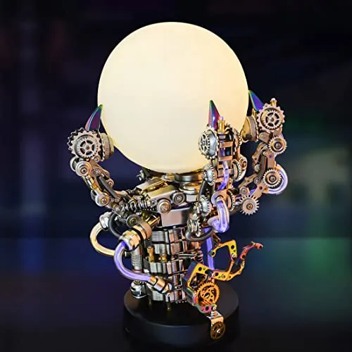 FATOX 3D Metal Puzzle Kit, 1000 + Pieces DIY Mechanical Dragon Claw Lamp Model, 3D Metal Punk Puzzle for Adults Children Ornaments Decoration steampunk buy now online