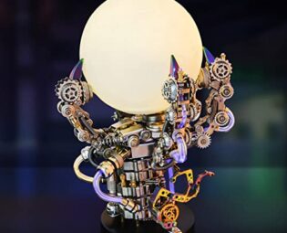 FATOX 3D Metal Puzzle Kit, 1000 + Pieces DIY Mechanical Dragon Claw Lamp Model, 3D Metal Punk Puzzle for Adults Children Ornaments Decoration steampunk buy now online