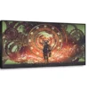 Cesnavas Modern Surrealist Style Canvas Prints. Cyborg Man Standing on Gears Wheels. Digital Style Wall Art for Bedroom Study Decoration 75x135cm Black Frame steampunk buy now online