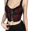 DINGJIUYAN Plus Size Tops,red Gothic top,top,alt top,Ladies Tops,Goth top,Tops Black Girl's,Gothic Tank top,Goth Crop top,Womens Tops,y2k Tops,Gothic top Women,Emo top,Tops for Women UK steampunk buy now online