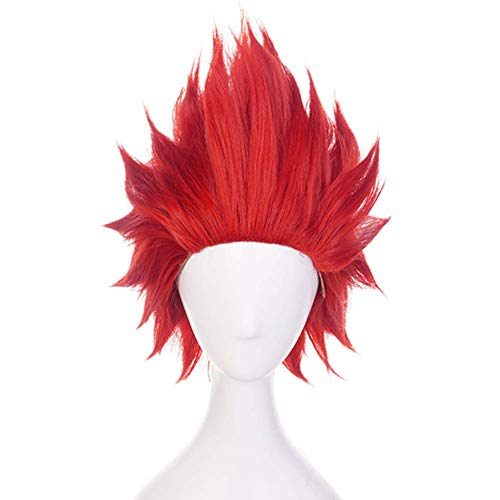 Topcosplay Anime Cosplay Wig Synthetic Wigs with free cap Short Red Wig for Halloween Costume Party steampunk buy now online