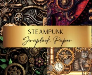 Steampunk Scrapbook Paper: Spark Your Creativity With Our Beautiful Collection of Craft Papers For Card Making, Junk Journals, Cut Out Collage & Home Decor steampunk buy now online