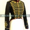 New Men's British Black Hussar Tailcoat | British Military Jacket | Men's hussar jacket | Officers Tail coat | Steampunk Tail Coat for Men by Americankiltcrafts steampunk buy now online