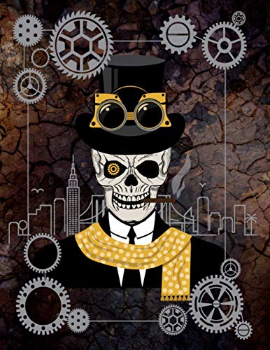 Steampunk Leroy Out On The Town - Sketchbook: White Pages With Light Grey Frames For Drawing, Doodling or Scrapbooking steampunk buy now online