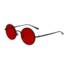 SEIUKS Sunglasses Unisex Round Sunglasses Men Circle Womens Mens Sun Glasses UV400 Protection Black Red steampunk buy now online
