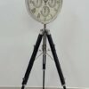 Nautical Replica Hub Wooden Tripod Floor Clock With Wooden Stand and Inside Beautiful 3 Small Clock For Living Room Corner Standing Clock Steampunk Floor Standing Decorative Clock steampunk buy now online