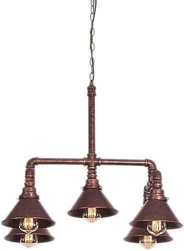 Pipe Chandeliers Rustic Industrial Style Pendant Light 5-Lights Retro Industrial Water Steampunk Ceiling Hanging Lamp for Kitchen Island Dining Room Lights Porch Hallway Made in China steampunk buy now online