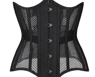 Kelvry Heavy Duty Costume Steel Boned Waist Trainer Womens Underbust Mesh Corset Plus Size 4-24 steampunk buy now online