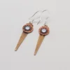 Mixed metal steampunk .jewelry .earrings. by slotzkin steampunk buy now online