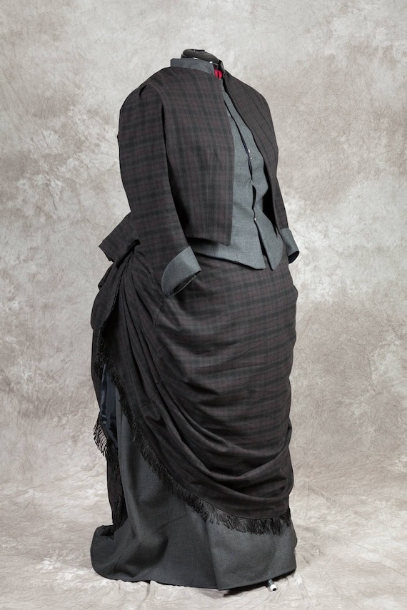Victorian Day Dress Walking Dress custom sized by InnaTiourine steampunk buy now online