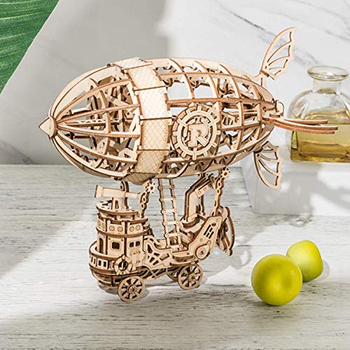 Rolife 3d Wooden Puzzle Woodcraft Construction Kit Model Kits For Kids, Teens and Adult (Airship) steampunk buy now online