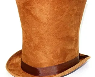 Brown ExtraTall Top Hat Stove Pipe Hat Fancy Dress Halloween Steampunk Costume Fancy Dress steampunk buy now online