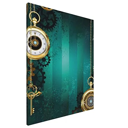 Steampunk Watches Keys And Chains Printed Canvas Wall Art Wall Hanging Painting Printed Modern To Decoration For Living Room,Bedroom 16"X20" steampunk buy now online