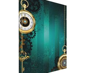 Steampunk Watches Keys And Chains Printed Canvas Wall Art Wall Hanging Painting Printed Modern To Decoration For Living Room,Bedroom 16"X20" steampunk buy now online