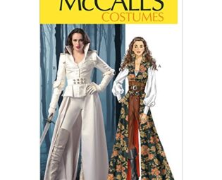 McCall's Patterns M6819 E5 14 - 16 - 18 - 20 - 22 Misses' Costumes, Pack of 1, White steampunk buy now online