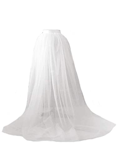 Yoisdtxc Women Tulle Tutu Long Skirts Bandage Mesh Maxi Dress Overskirtfloor-Length Dress High-Waist Half-Dress A-Line Puff Mesh Maxi (A-White, One Size) steampunk buy now online